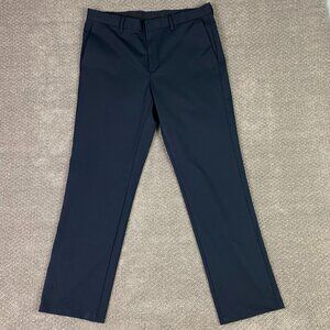 Ministry of Supply Kinetic Pants Men's 36 Navy Blue Dress Chino Golf Stretch